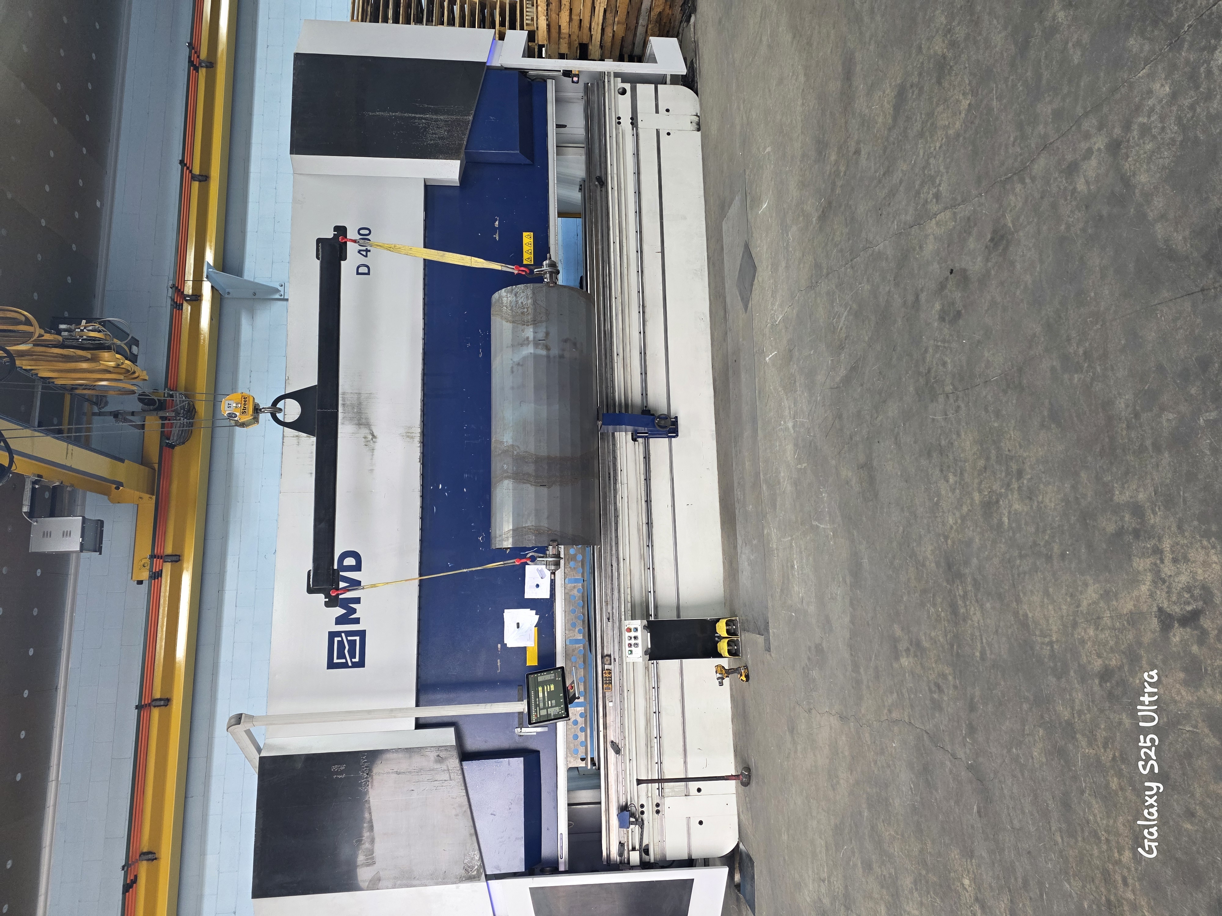 MVD press brake and curved metal component in Egerton’s shop